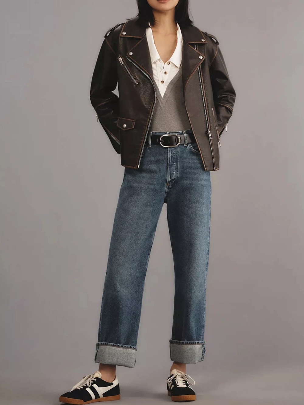 AGOLDE Women's Fran Low Slung Jeans, dark wash Dwell, Blue, size 28